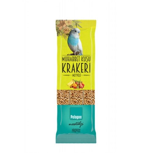 Pelagos Meyveli Muhabbet Kuşu Krakeri 3 lü