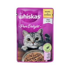 Whiskas Pouch Pure Delight Jöle İçinde Tavuklu Yetişkin Kedi Konservesi 85g