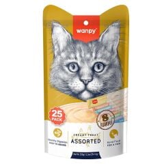 Wanpy Karışık 8 Lezzetli Krema Kedi Ödülü 25*14 Gr