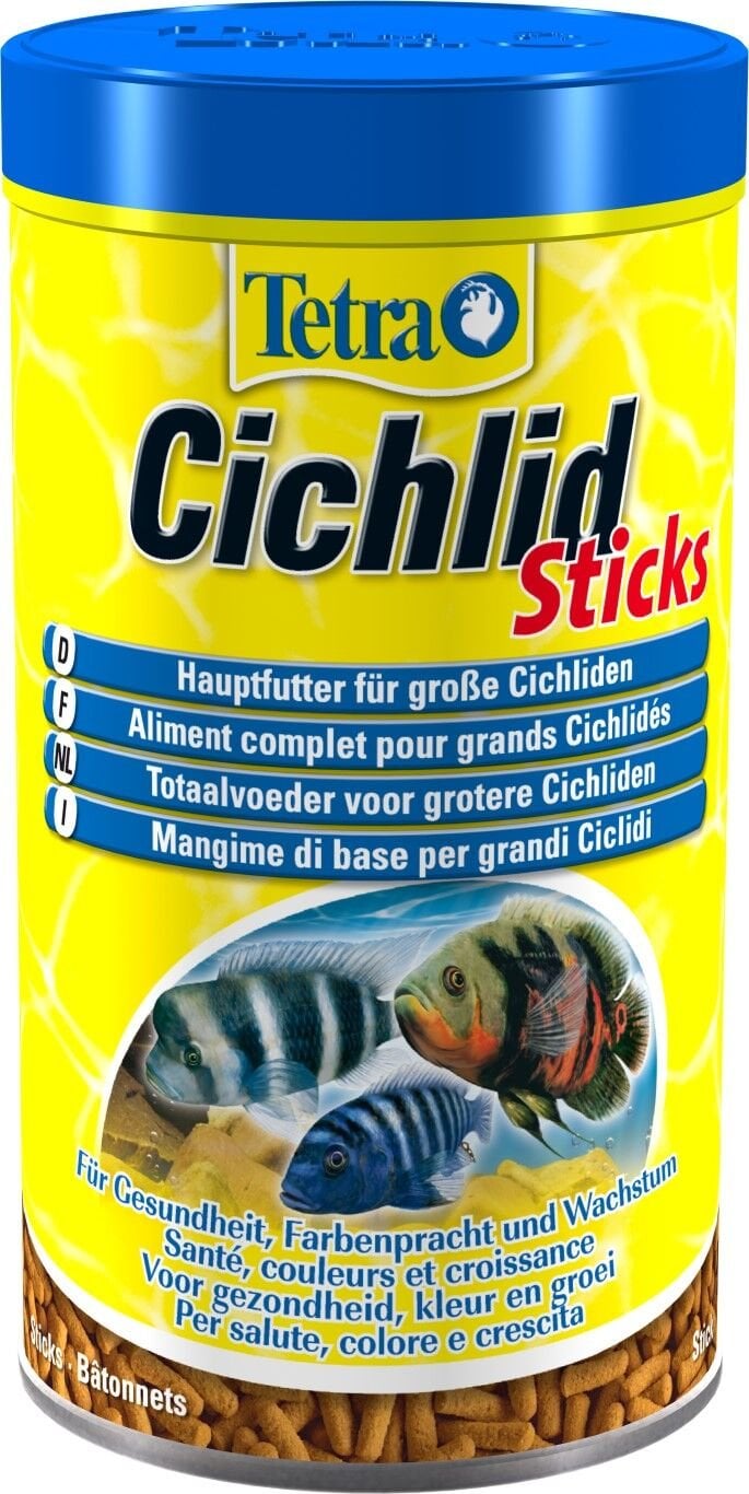 Tetra Cichlid Sticks (Doromin) Cichlid Balıkları için Çubuk Yem 500 ml
