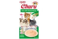 Ciao Churu Cream Ton Balıklı ve Tavuklu Kedi Ödül Kreması 4 x 14 G