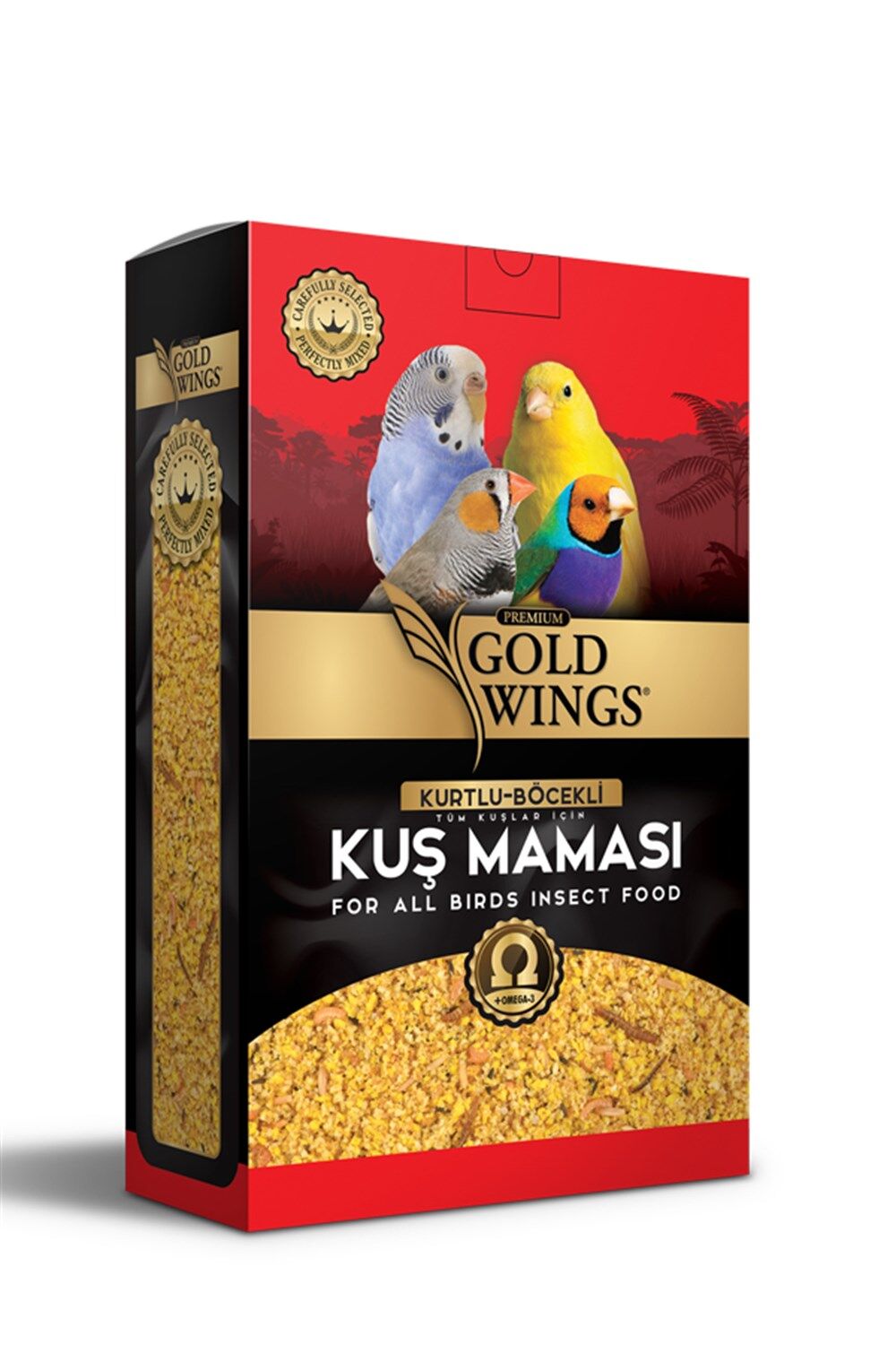 Gold Wings Premium Böcekli Kuş Maması 1 Kg