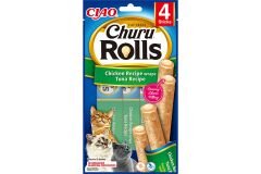 Ciao Churu Rolls Sticks Tavuk Sargılı & Ton Balıklı Kedi Ödül Maması 4 x 10