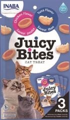 Inaba Juicy Bites Tavuklu ve Tuna Balıklı Kedi Ödül Maması