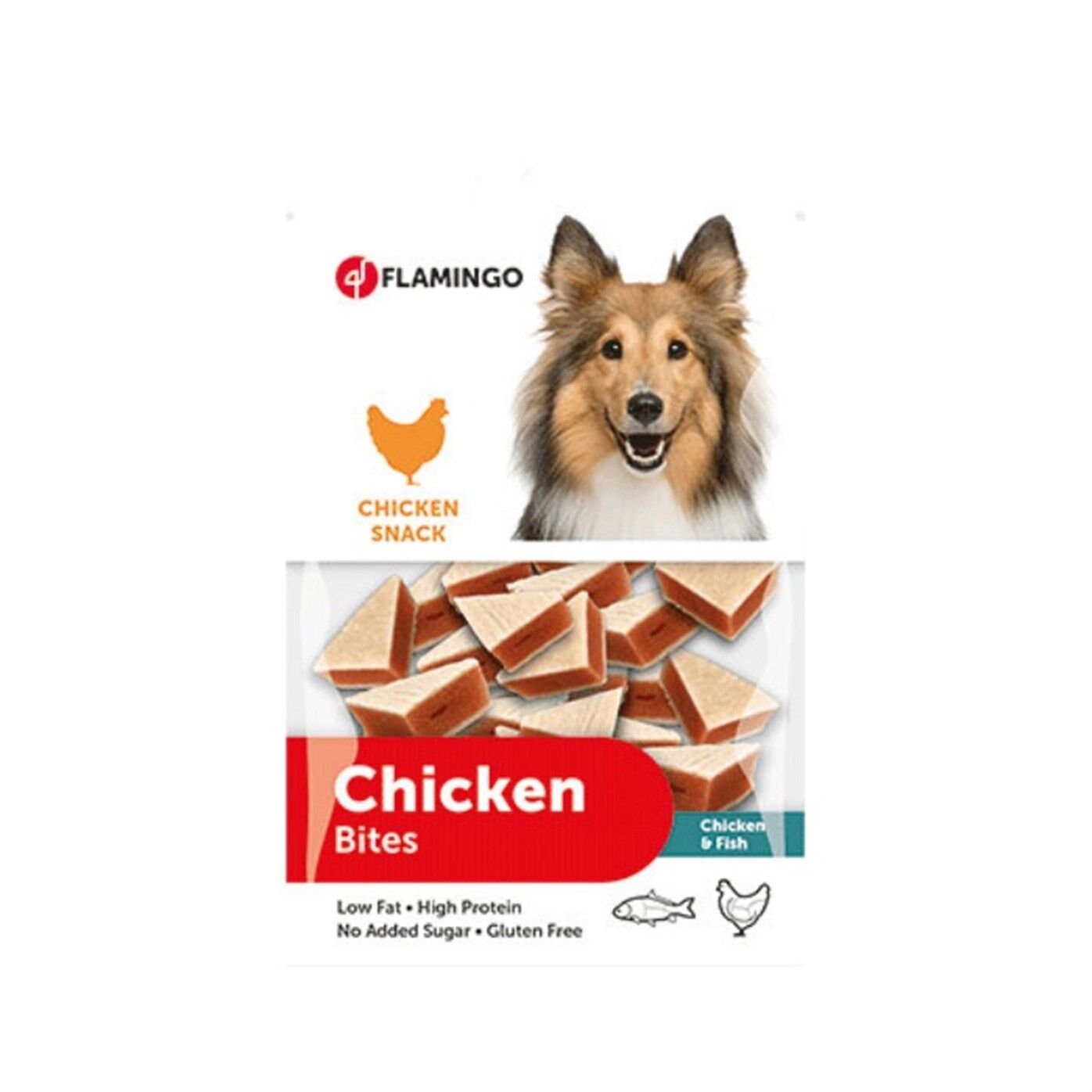 Flamingo Chick n Tavuk ve Balıklı Sandviç Köpek Ödülü 85 gr