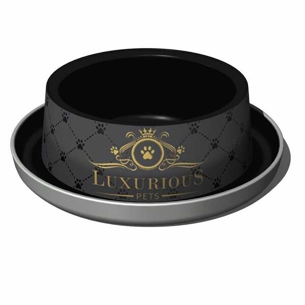 Moderna Trendy Luxurious Kedi Köpek Plastik Mama Kabı 350 ml