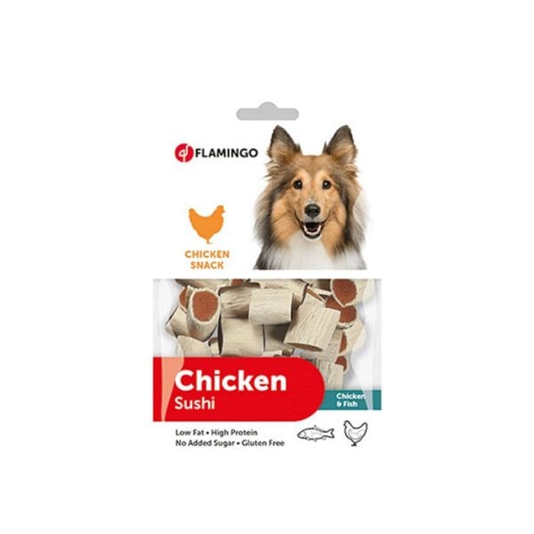 Flamingo Chick n Sushi Tavuk ve Balıklı Köpek Ödülü 85 gr