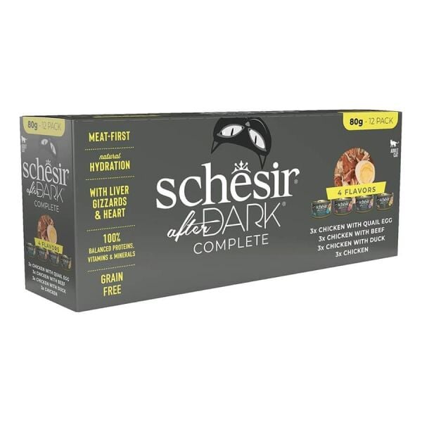 Schesir After  Karışık Lezzetler Yetişkin Kedi Konservesi 12x80gr