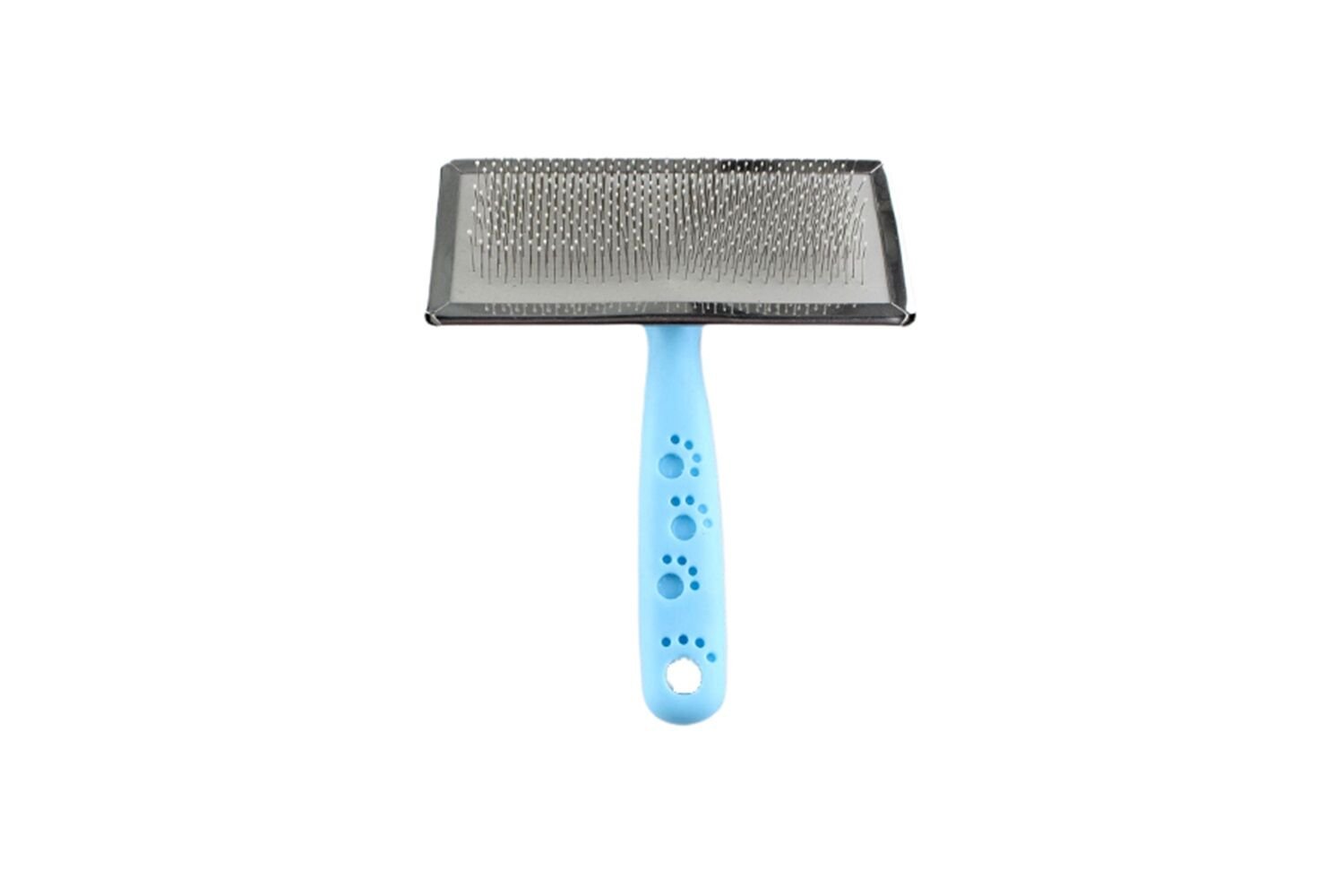 Zampa Slikon Top Başlıklı Kedi ve Köpek Fırçası Large 14x11.5cm, Mavi
