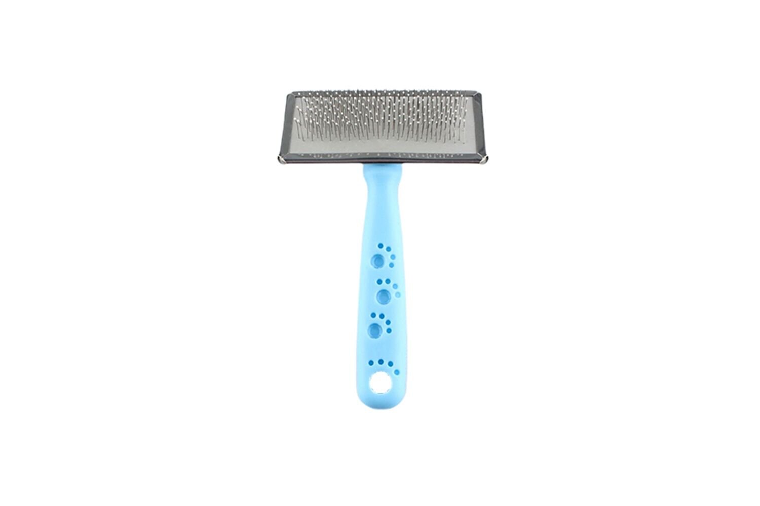 Zampa Slikon Top Başlıklı Kedi ve Köpek Fırçası Medium 14x9cm, Mavi