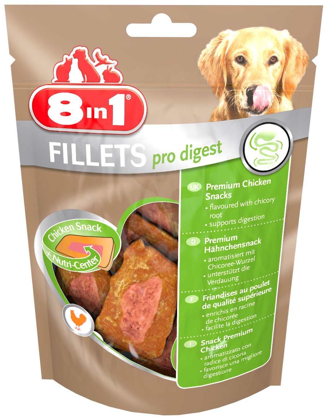 8 in 1 Pro Digest Fileto Tavuklu Köpek Ödülü 80 Gr