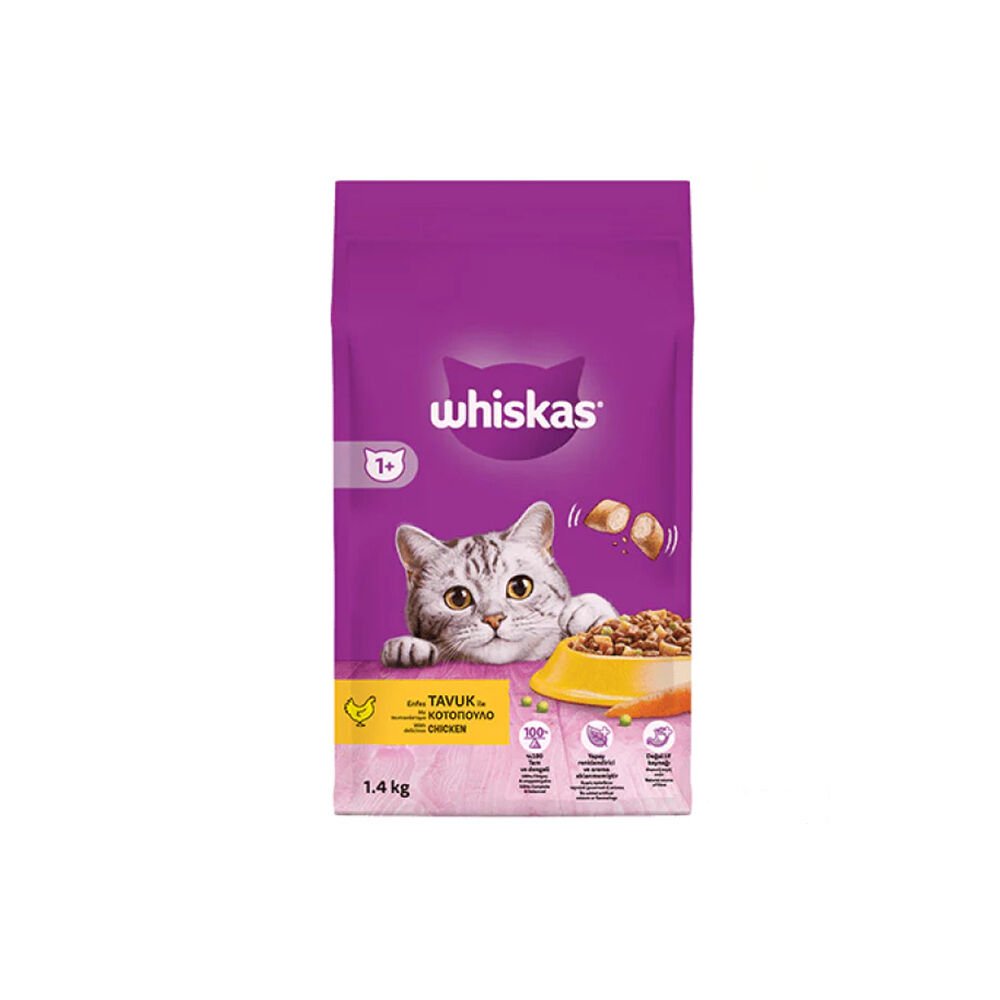 Whiskas Tavuklu Yetişkin Kuru Kedi Maması 1,4 kg