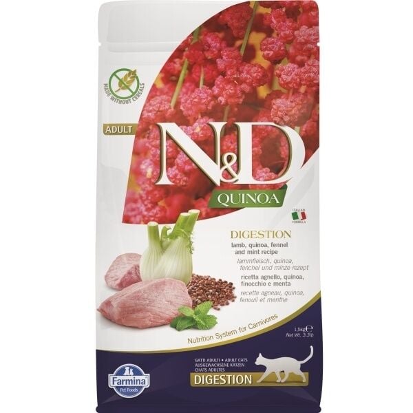 N&D Ouında Dıgestıon Kuzu 1,5 Kg kedi maması
