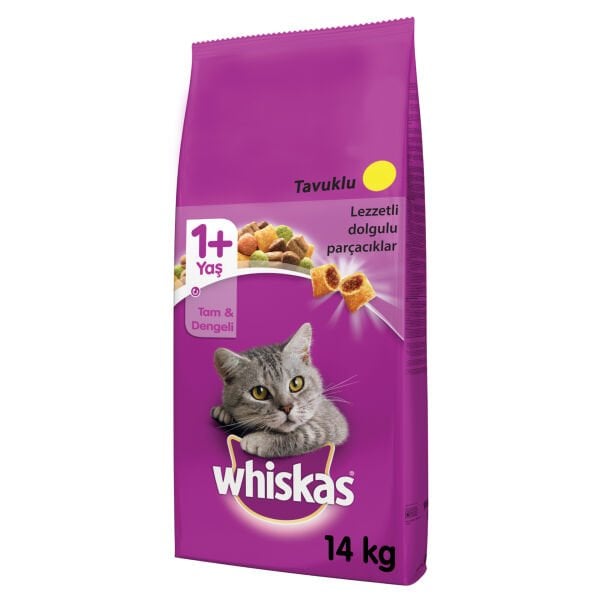Whiskas Tavuklu ve Sebzeli Yetişkin Kuru Kedi Maması 14 kg