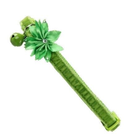 Pawise Çiçekli Kedi Boyun Tasması Yeşil