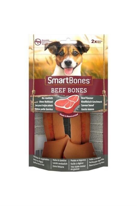 SmartBones Sigir Etli Medium Dügüm Kemik 2'li 158gr