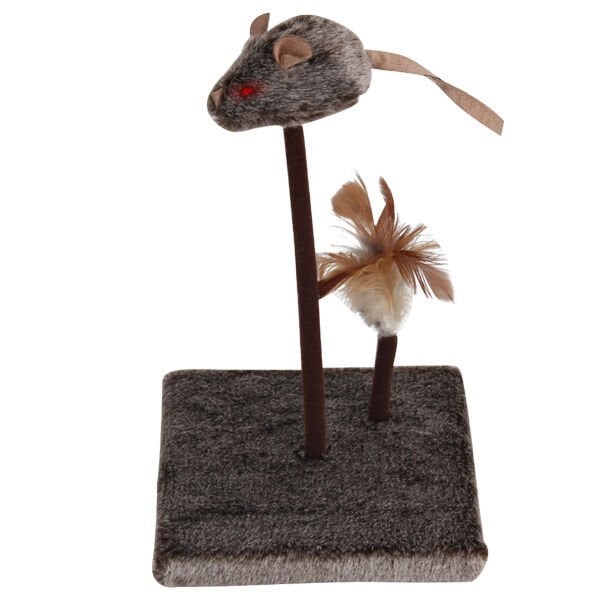 Pawise Sesli Yaylı Fare Kedi Oyuncağı