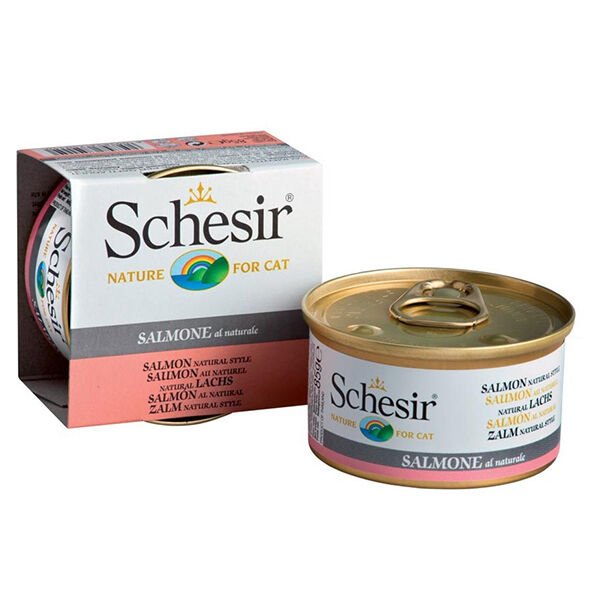 Schesir Naturel Brine Doğal Somonlu Kedi Konservesi 85 gr