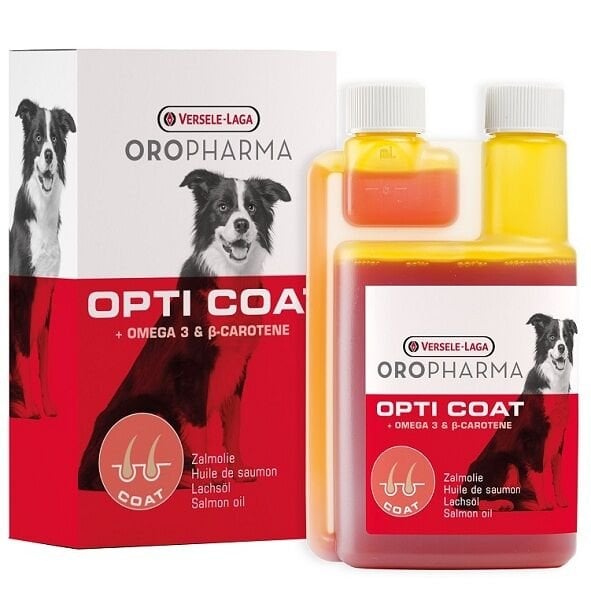 Versele Laga Oropharma Opti Coat Tüy ve Deri Vit. Köpek Somon Yağı 250 ml