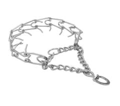 Dikenli Boğmalı Zincir Tasma Kromkaplama 4x60cm Spıkey60chromeplated
