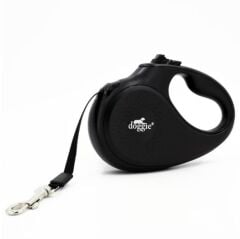Doggie Otomatik Uzatma Tasması Master Seri Siyah 50kg/5mt Outb50lblack