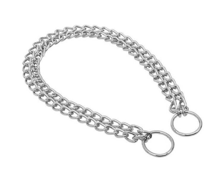 Boğmalı Duble Zincir Tasma Kromkaplama 2,5x35-45cm Bdzt50chromeplated