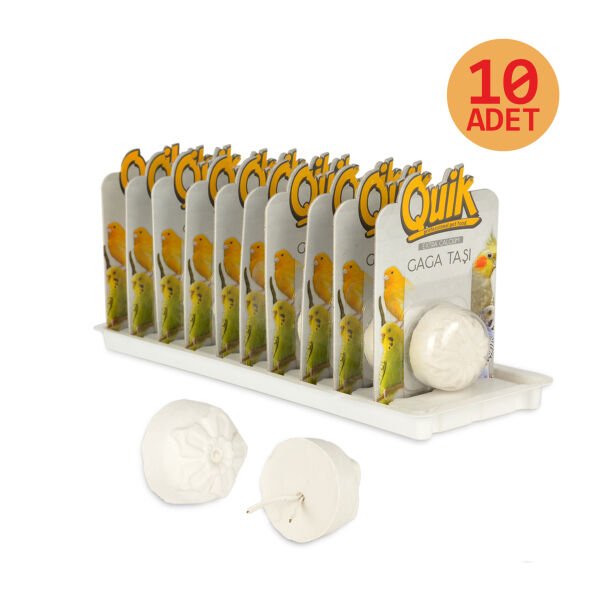 Quik Kuşlar İçin Ekstra Kalsiyumlu Gaga Taşı 10'lu
