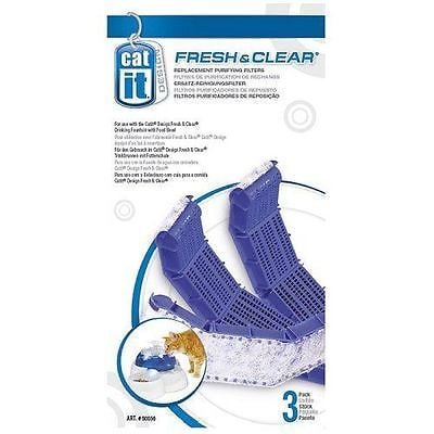 Catit 50056 Fresh&Clear Otomatik Su Kabı Yedek Filtresi (3 lü Paket)