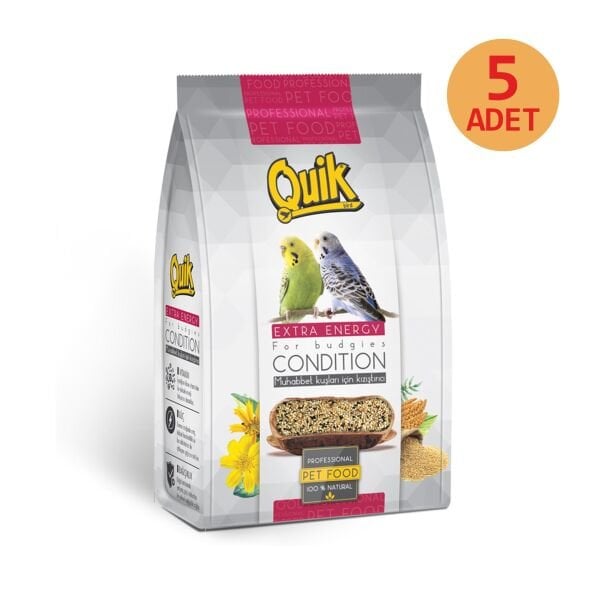 Quik Muhabbet Kuşu Kızıştırıcı Yemi 150 gr 5 Adet