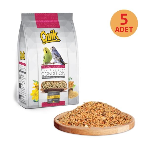 Quik Muhabbet Kuşu Kızıştırıcı Yemi 150 gr 5 Adet