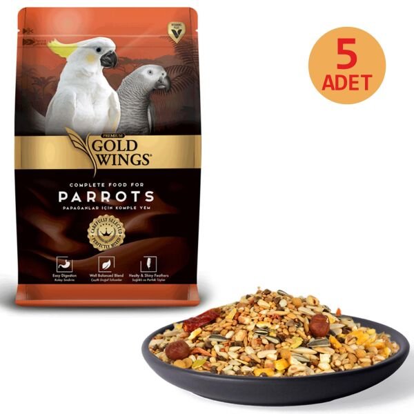 Gold Wings Premium Meyveli Büyük Irk Papağan Yemi 5 Adet