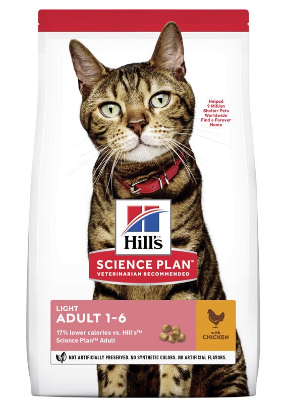 Hill's Science Plan Light Tavuklu Düşük Kalorili Kedi Maması 3 KG