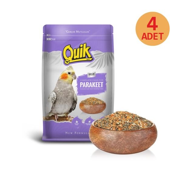Quik Paraket Yemi 750 gr x 4 Adet