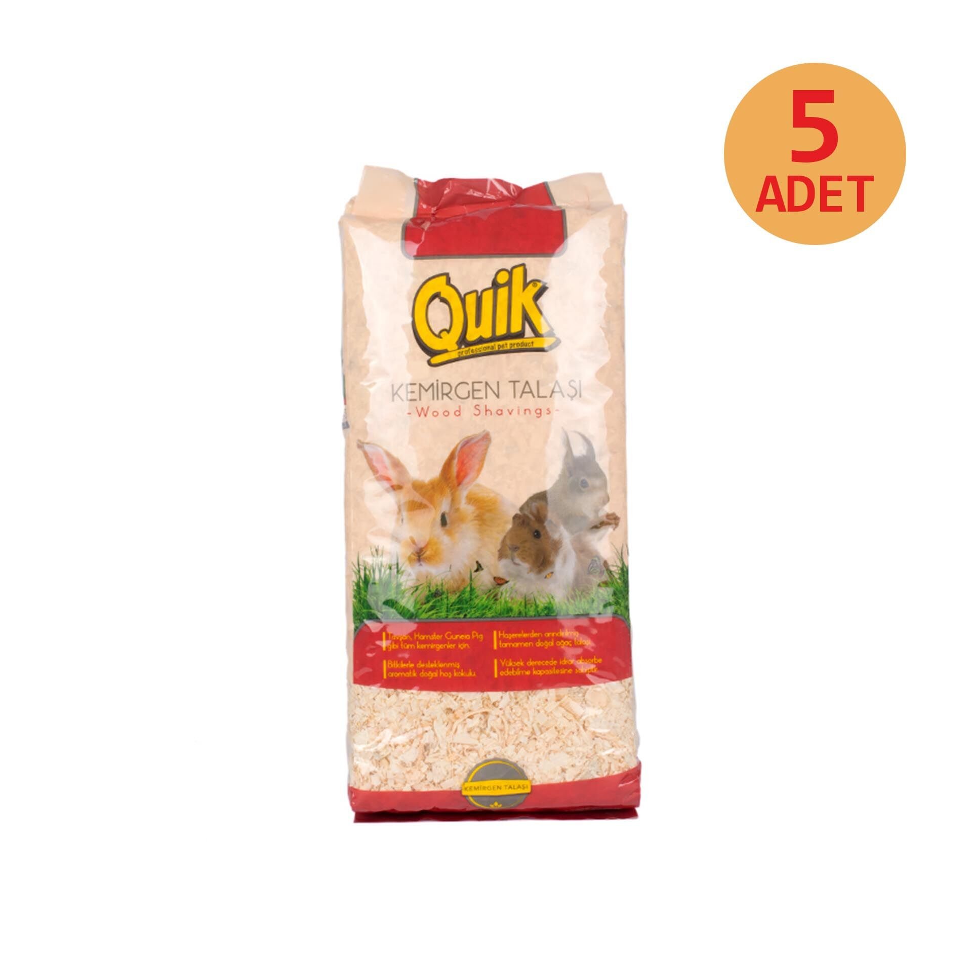 Quik Kemirgen Talaşı 15 lt x 5 Adet