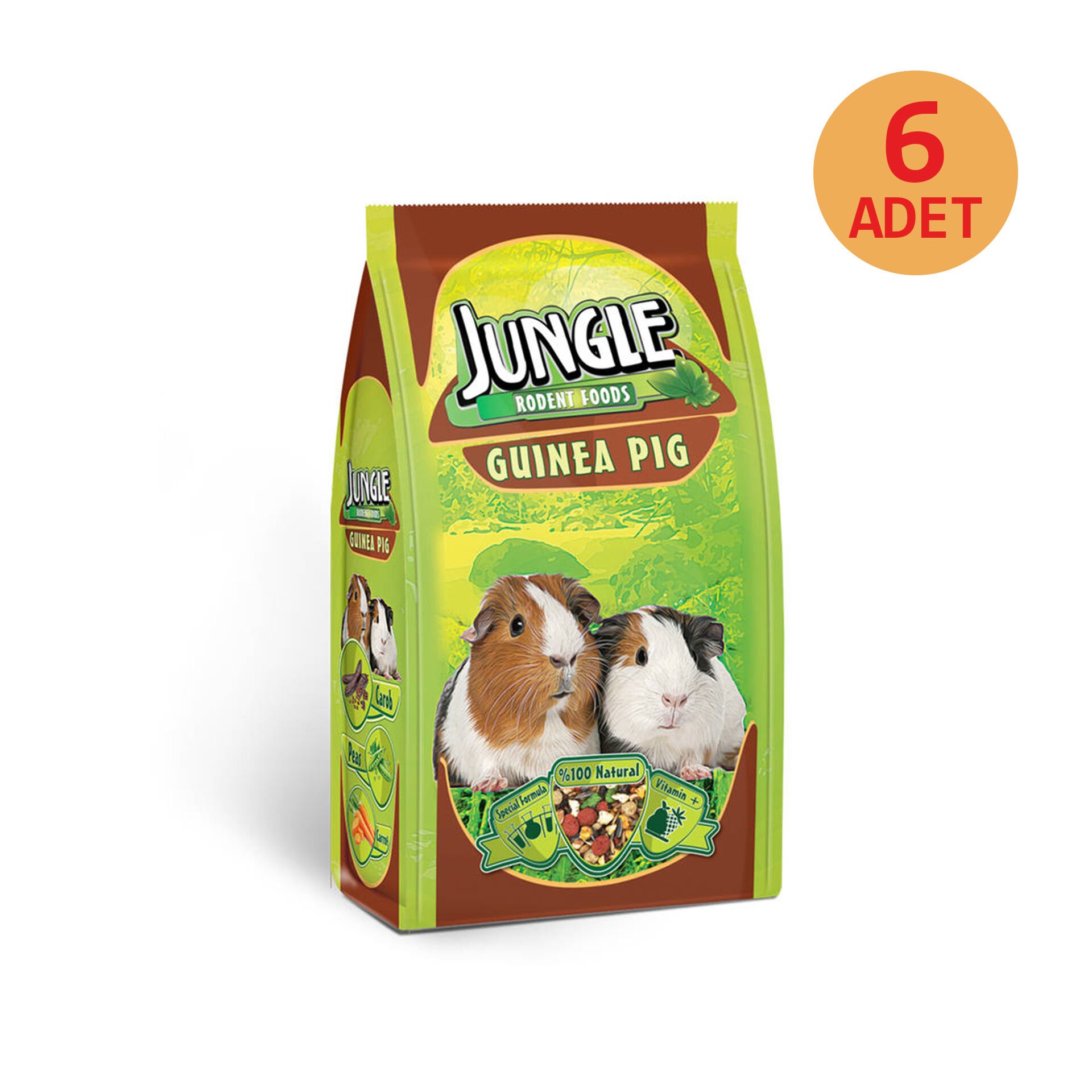 Jungle Guineapig Yemi 500 gr 6 Adet