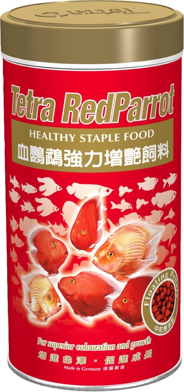Tetra Red Parrot Kırmızı Papağan Cichlid Renk Yemi 1 lt