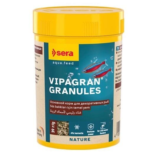 Sera Vipagran Tropikal Balıklar için Granür Yem 100 ml