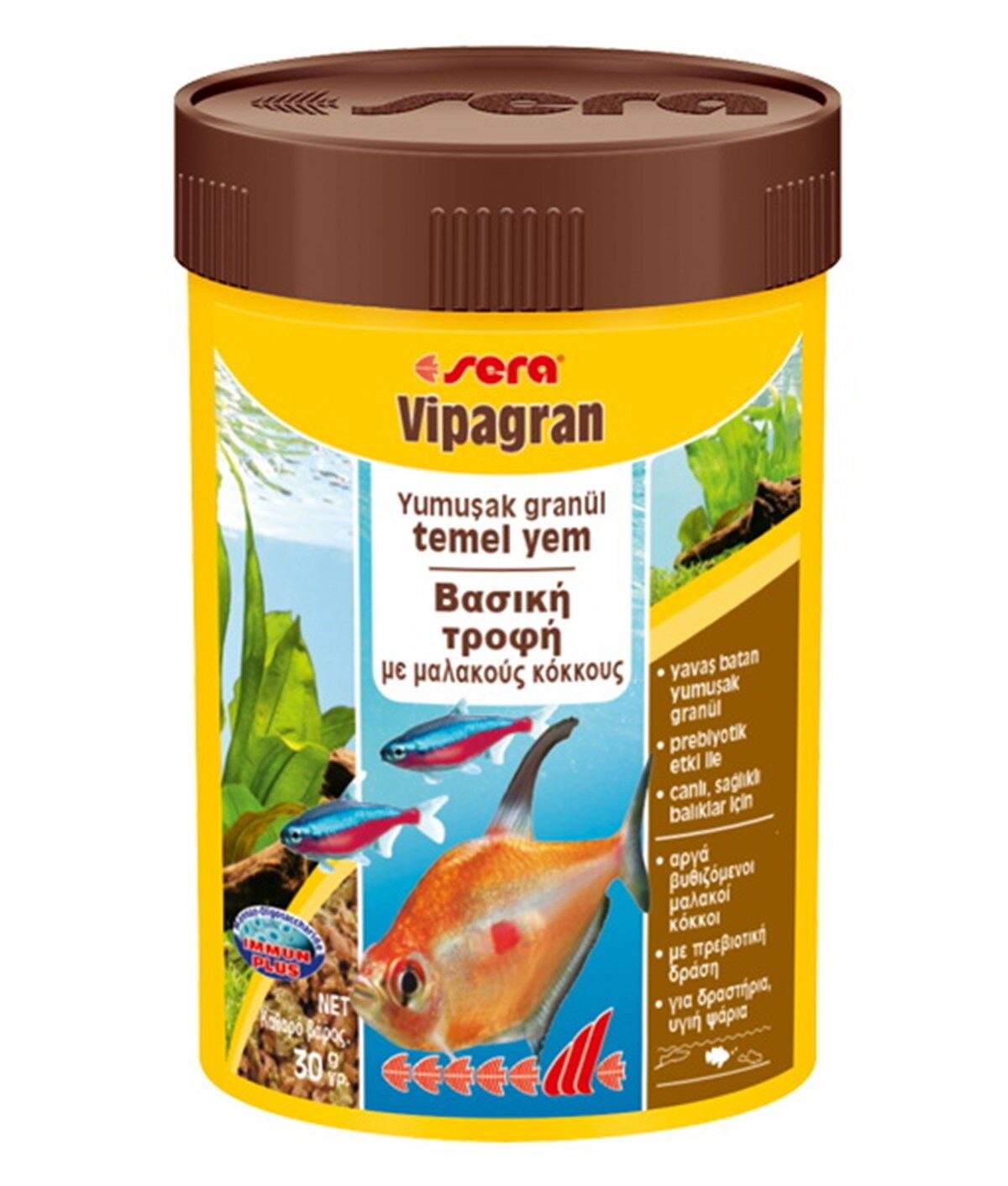 Sera Vipagran Tropikal Balıklar için Granür Yem 100 ml