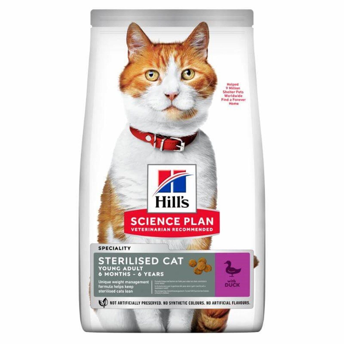 Hills Ördek etli Kısırlaştırılmış Yetişkin Kedi Maması 3 Kg