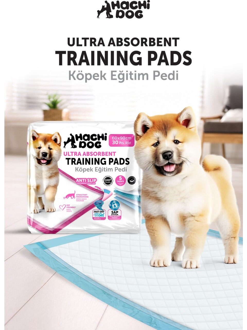 Hachıdog Hyvn Alş Pedı Mavı K.Bantlı 60x90