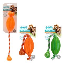 Pawise Diş İpli Kauçuk Rugby Köpek Ödül Oyuncağı 33 cm