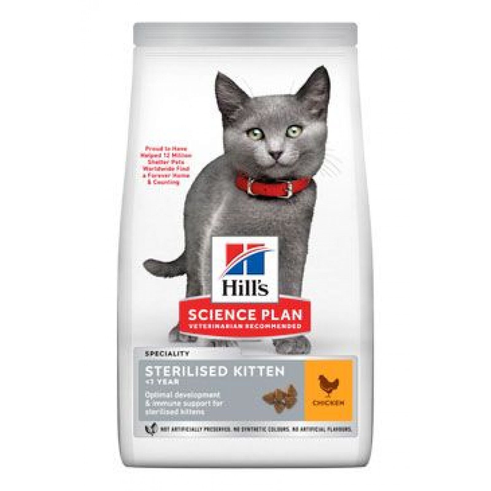 Hills Sterilised Kitten Tavuklu Kısırlaştırılmış Yavru Kedi Maması 3 Kg