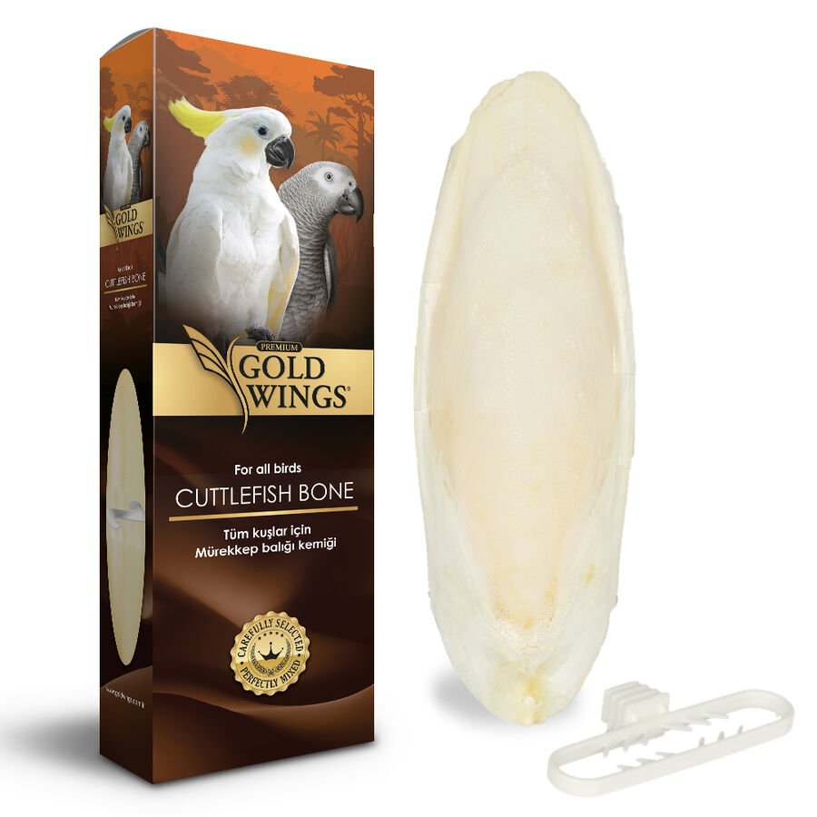 Gold Wings Premium Mürekkep Balığı Kemiği Gaga Taşı Büyük Boy