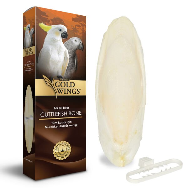 Gold Wings Premium Mürekkep Balığı Kemiği Gaga Taşı Büyük Boy