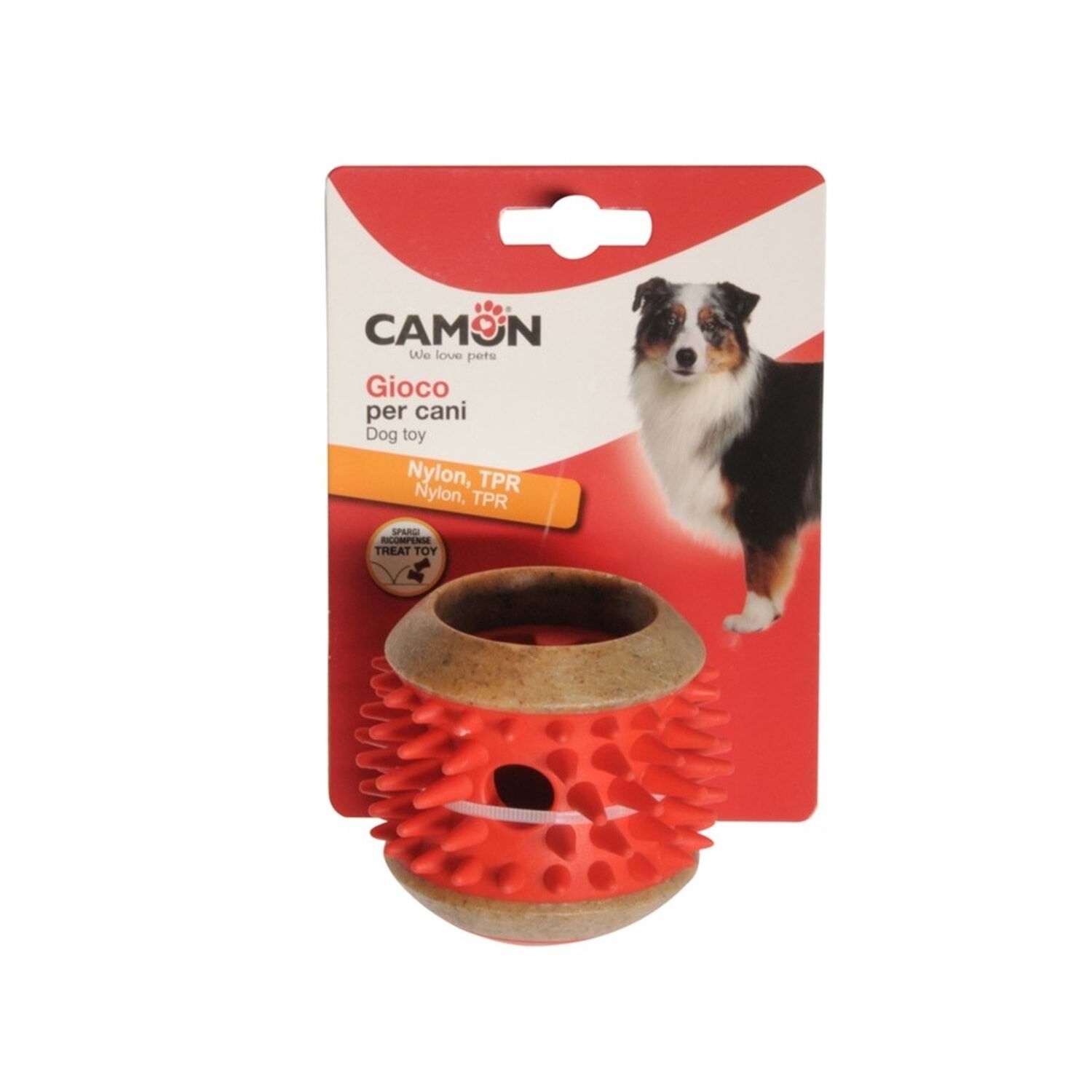 Dog toy - Nylon spiked treat toy, approx. 8cm