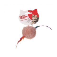 Natura Tüylü Peluş Top Kedi Oyuncak 20 cm