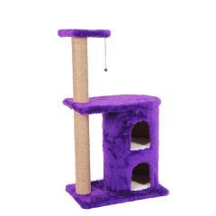 Cathause İki Yuvalı Tırmalama 103 Cm Mor