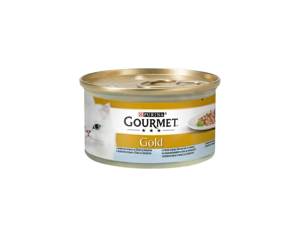 Gourmet Gold Okyanus Balığı ve Sebzeli Kedi Konservesi 85Gr.