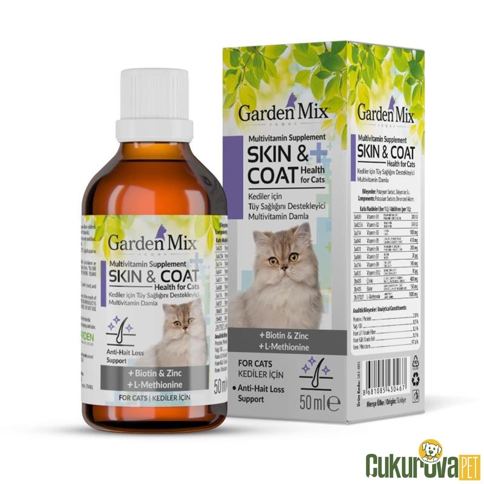 Garden Mix Kedi Tüy Sağlığı Damlası 50 Ml