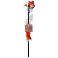 Natura Tüylü Peluş Top Kedi Olta Oyuncak 45 cm